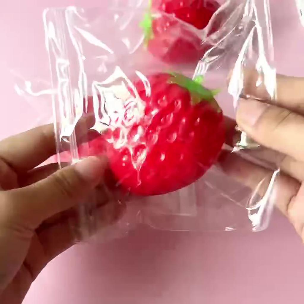 Games Sausage Squeezable Toy Realistic Strawberry Model Party Slow Rise Pressure Release Toy Adults Skateboard