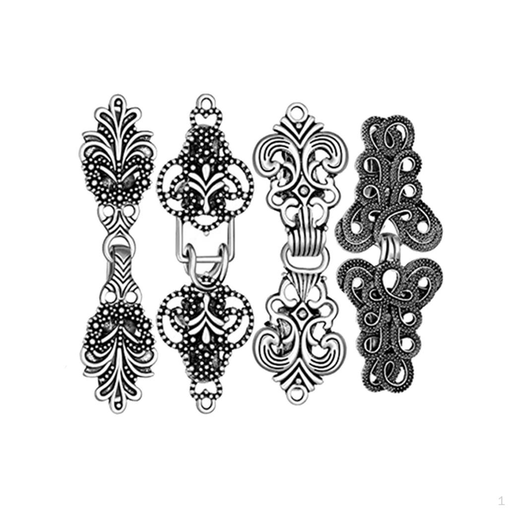 4 stück Pullover Schal Clips Mantel Verschluss Brosche Tragbare Kragen Strickjacke Clip Befestigungen