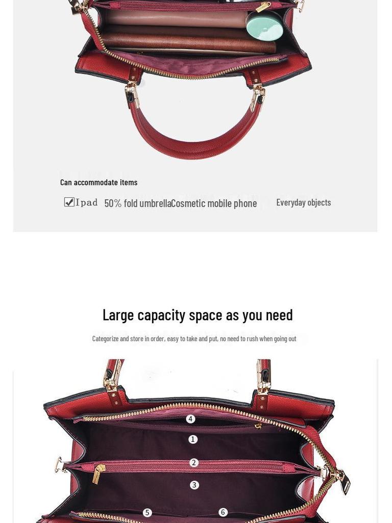 Elegant Red Crossbody Handbag for Weddings - Ideal for Mother of the Bride