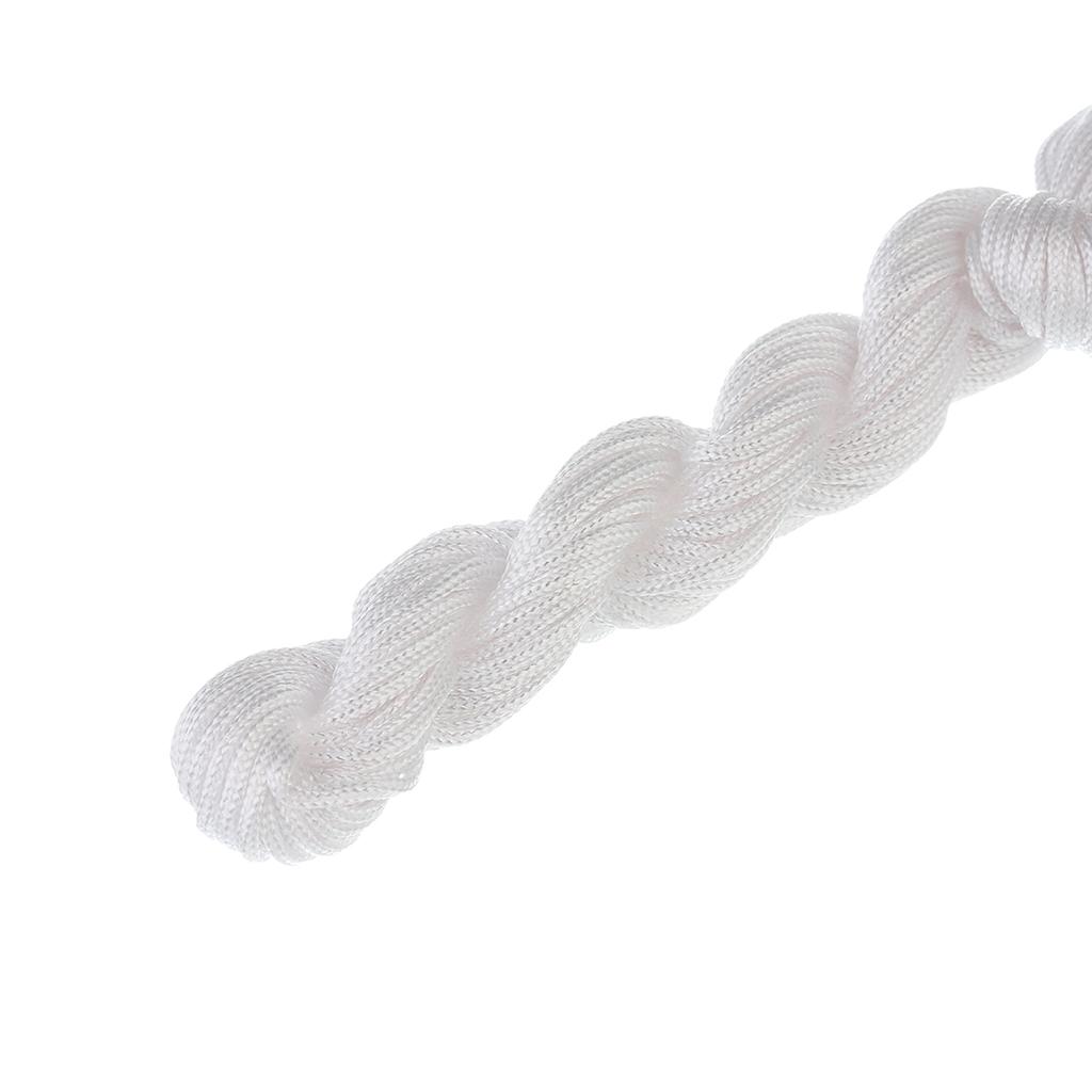 1/1.5mm Multicolor Nylon Cord Chinese Knot Thread Braided String for Jewelry Making Bracelet Tassels Beading Thread Supplies