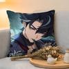 Cushion Cover  Linen  SkinFriendly Soft Decorative Case For Sofa Home Decor Genshin Impact WWriothesley Pillow Cover