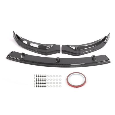 3 buc. Spoiler Lip Bara Fata Trim Protecție Stil Fibră de Carbon Înlocuire pentru Tesla Model 3