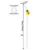 200*8mm Drinking Straw Set with Brush 4/5pcs Lemon Glass Straws High Borosilicate Bent Glass Straw Home Party Bar Drinkware