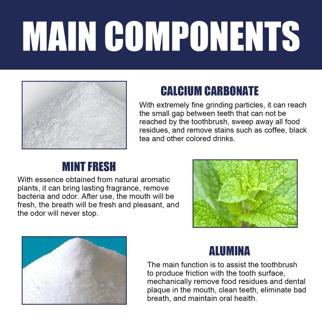 Reinigende Zahnpasta zum Entfernen von Zahnflecken, gelben Zähnen, Flecken, Zähnen, Reinigen und Aufhellen der Zähne, Zahnpasta für frischen Atem, 60 ml