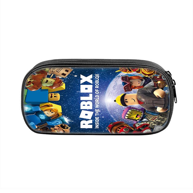 New Trendy Pencil Case for Elementary Middle School Students, Boys and Girls, Roblox Stylish Cartoon Pencil Case, Large Capacity Stationery Box KTB