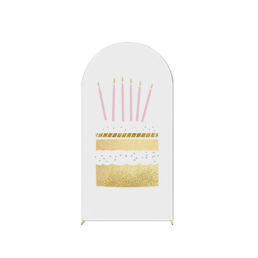 Birthday Party U-Shaped Elastic Arch Cover for Decorative Photography Scenes