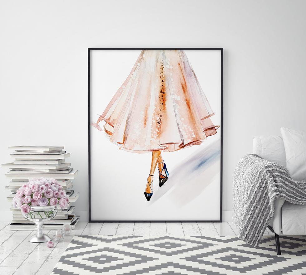 Poster Pink French Skirt