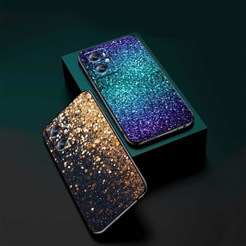 Shining creative patterns For OPPO Reno 5 6 7 A96 A40 A58 Realme GT A74 A78 Neo2 A74 A78 Find X5 X3 X7 X8 Black Phone Case
