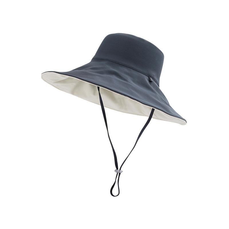 UPF50+ Double-Sided Wide Brim Sun Hat for Women Adjustable Windproof UV Protection Bucket Hat for Outdoor Beach Hiking Beach