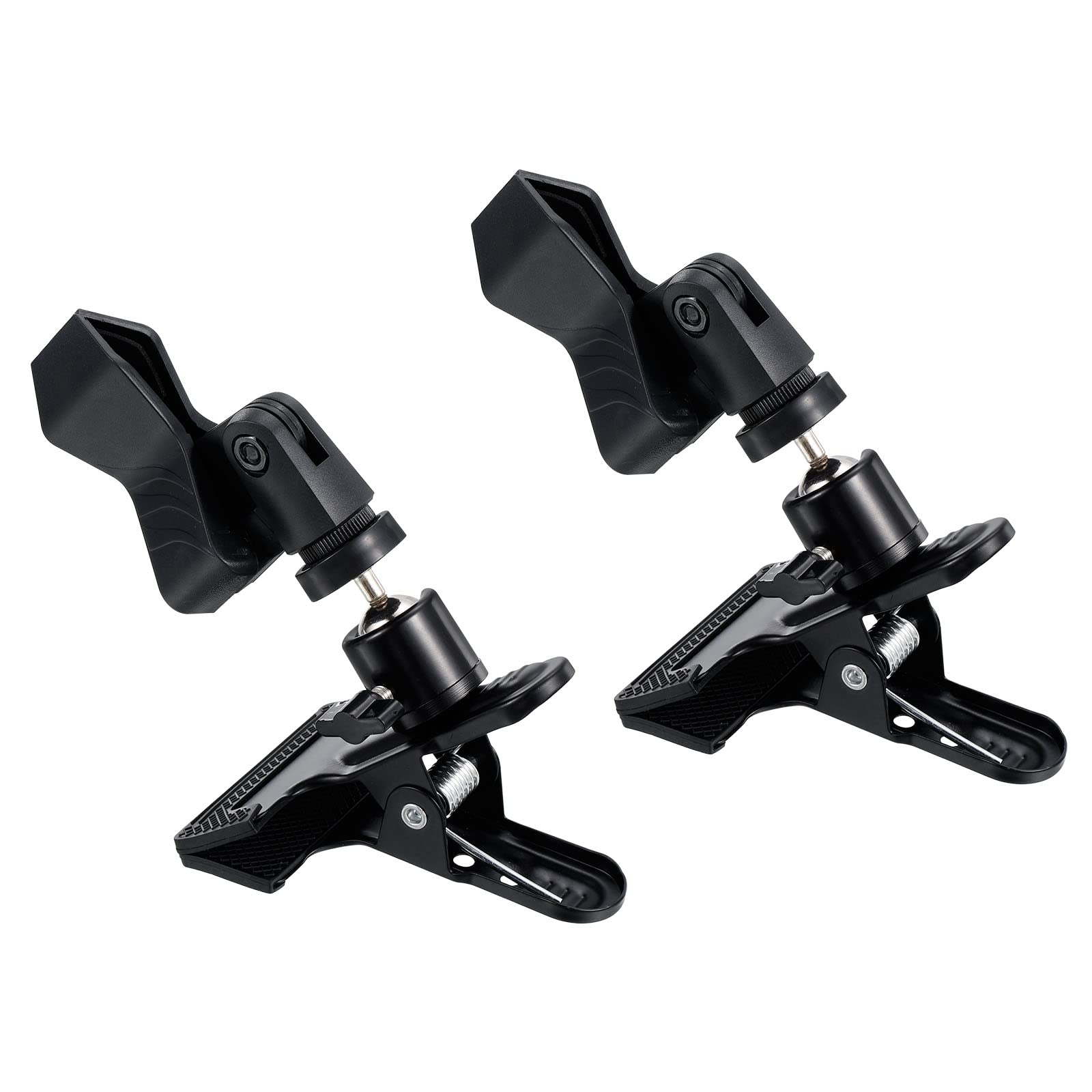 

PATIKIL Embroidery Cap Holder, 360° Rotation, Adjustable, Table Clamp, 2-Pack, for Sewing Machines, Metal Cloth Clip, Opening