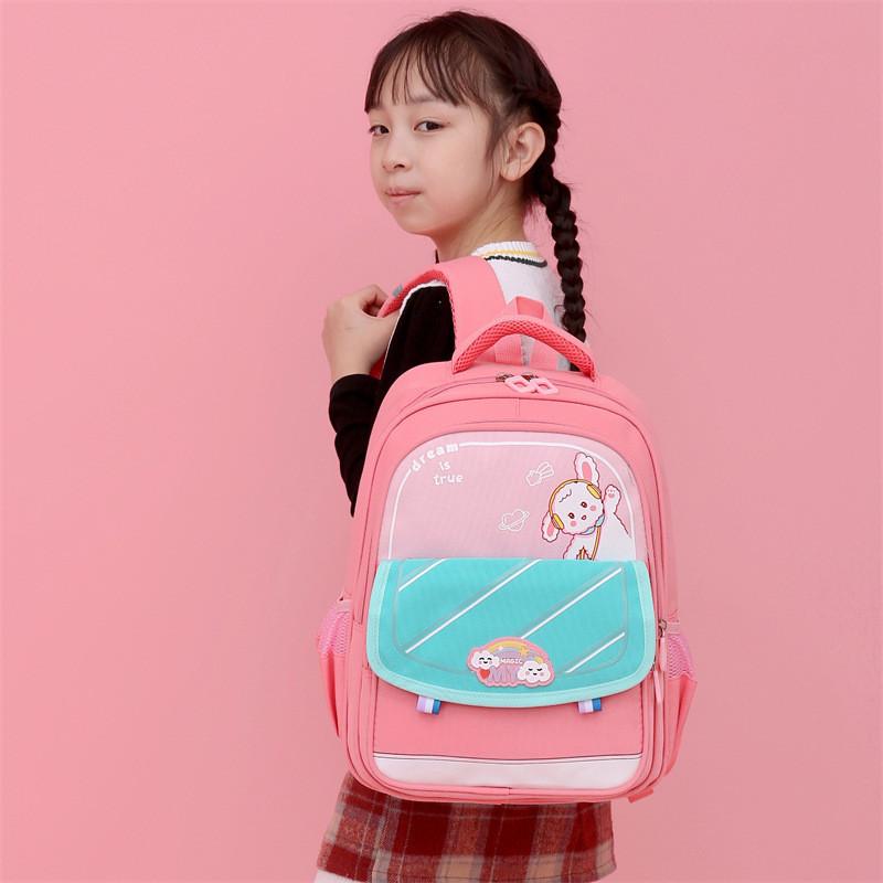 Adorable Cartoon Oxford Fabric Kids Backpack Unisex Lightweight Spine Protection