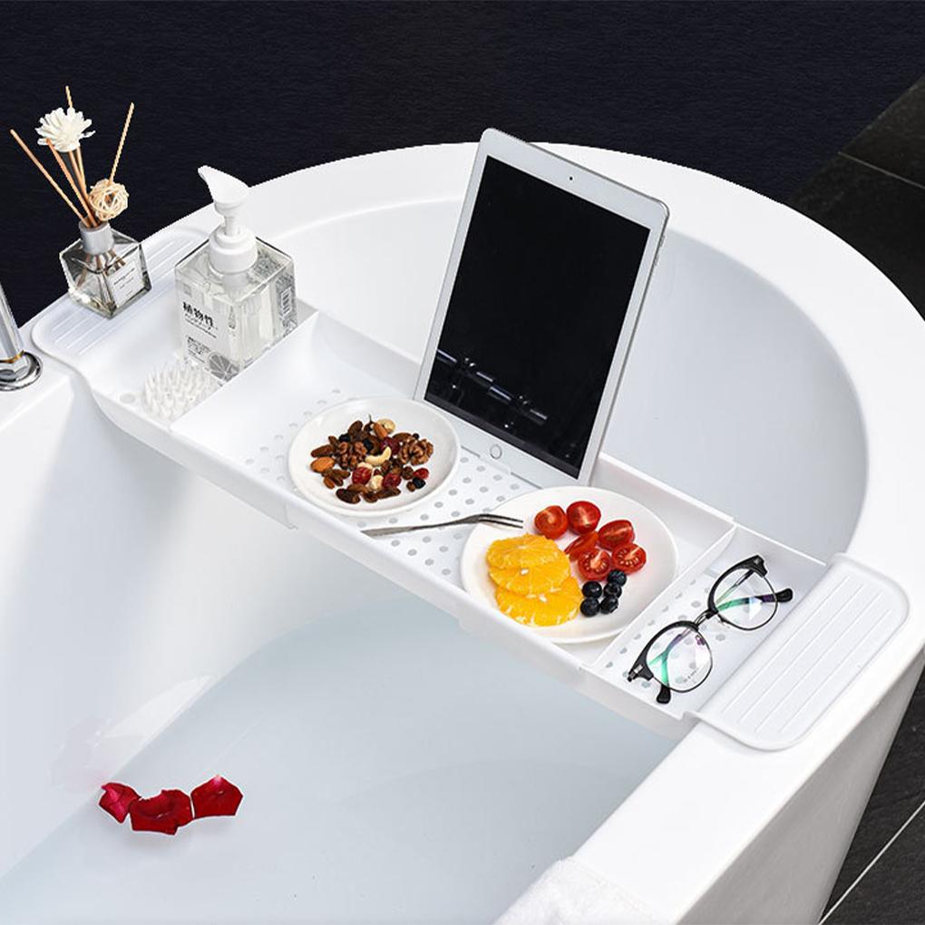 Expandable Bathtub Tray Space-saving And Multi-functional Expandable Bath Table Tray Gift
