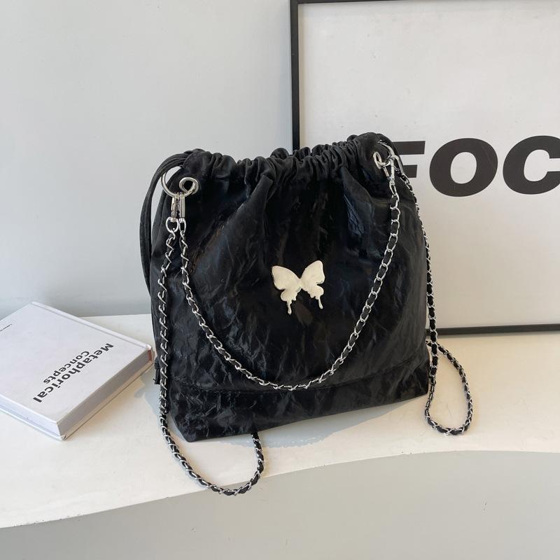 Bow Large Capacity Backpack Women's New Versatile Multi-purpose Shoulder Messenger Bag Going Out Travel Backpack