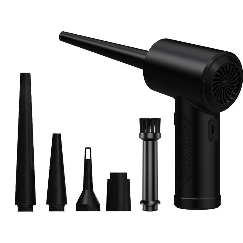 

1 комплект, пылесос со сжатым воздухом используется для клавиатуры компьютера, зарядка через USB, портативный электрический пылесос, беспроводной вентилятор YSL чёрный