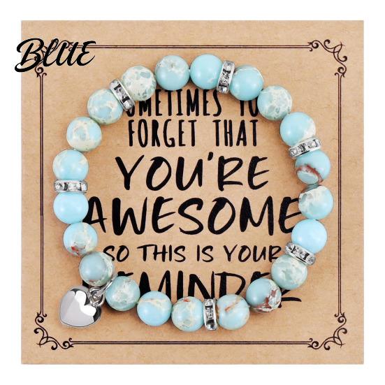 Comfortable Bracelet Women Elastic Rope Natural Stone Beads