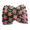 Women's Chic Stretch Rose Flower Bow Beaded Hair Comb Cuff Double Insert Clips