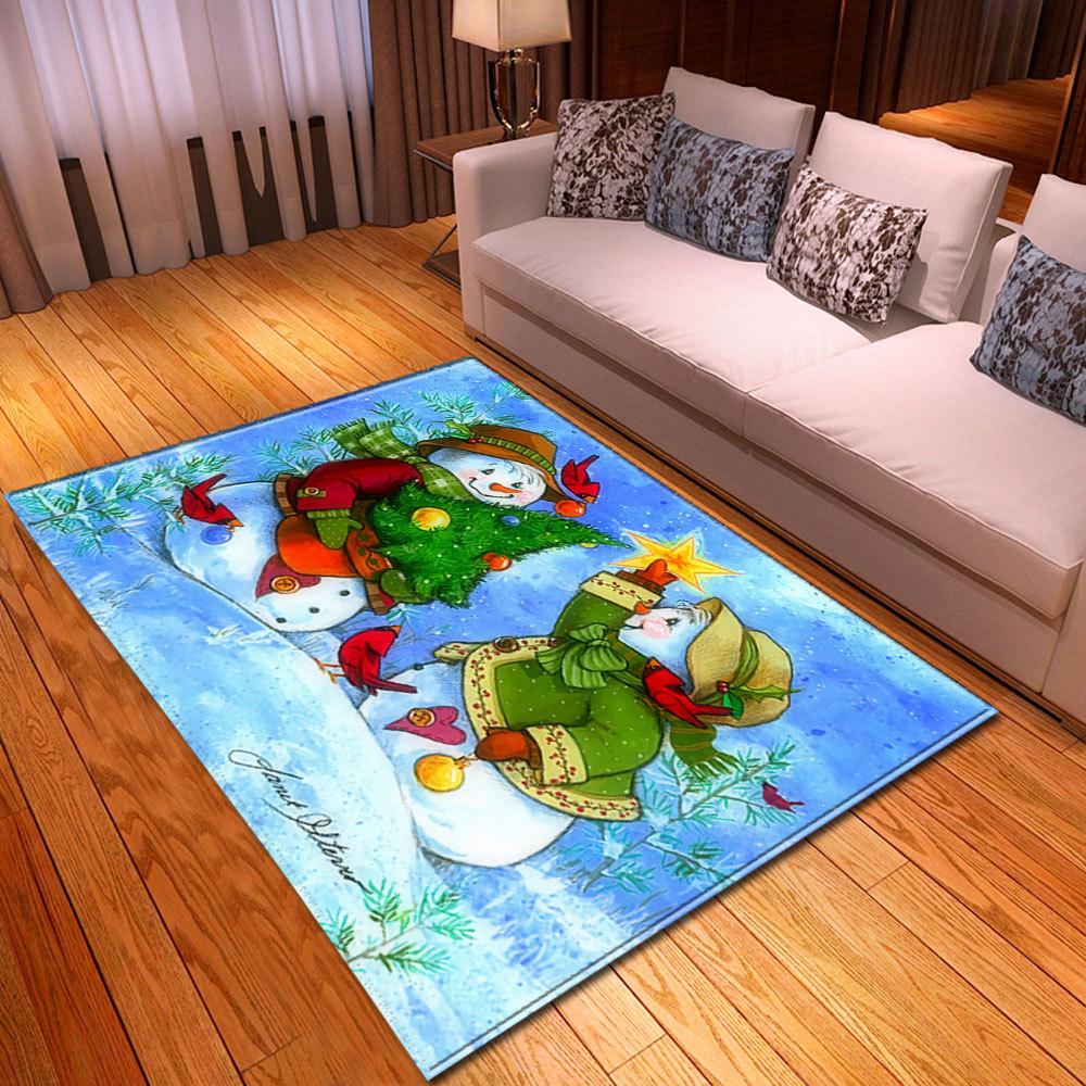 Christmas Living Room Floor Mat Bedroom Dining Room Carpet Carpet Doormat