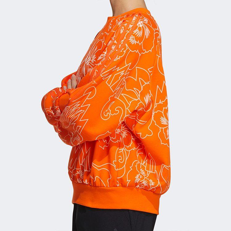 adidas Sweatshirts Women's Orange Crew Neck Moderate Regular GT6487
