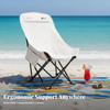 Highrear Moon Chair Foldable Highrear Foldable Chair Lightweight Long-Lasting Construction For Beachand Proceeders Rearpackers