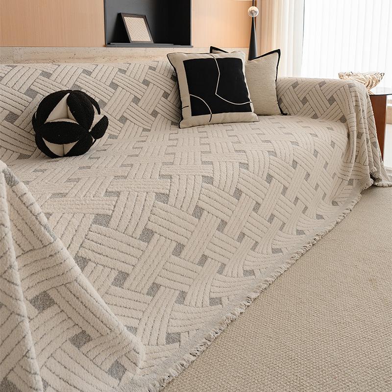 Thick Padded Sofa Cover With Breathable Fabric, Fitted Couch Cover And Anti-Slip Sofa Slipcover For Comfort