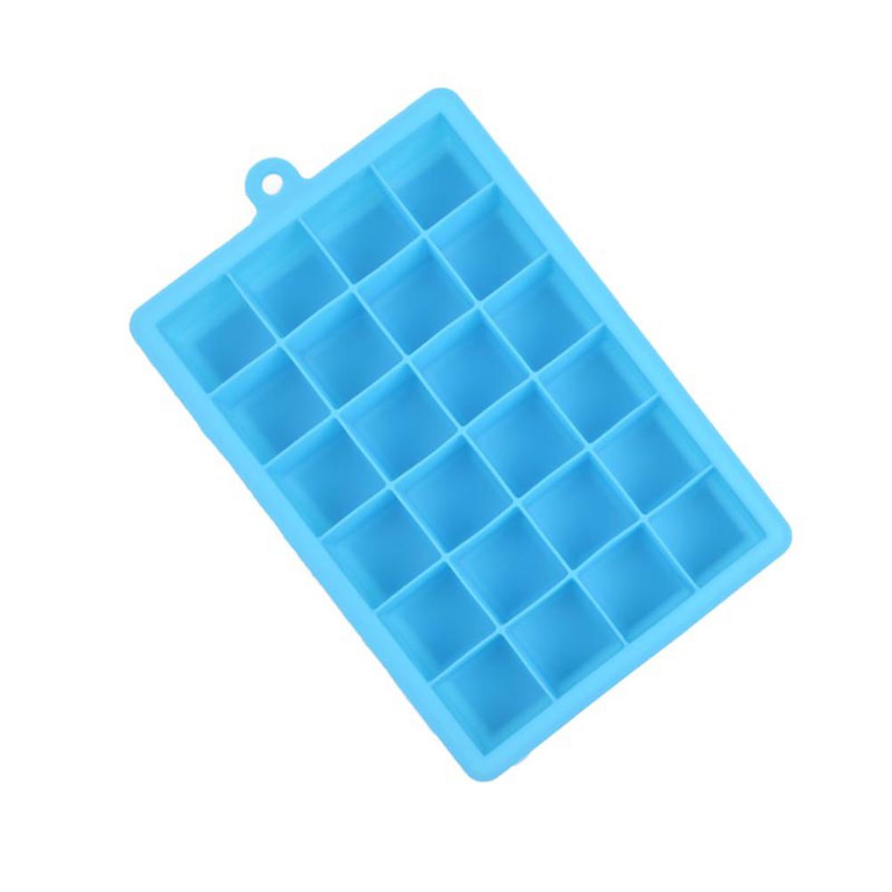 24 Silicone Ice Cube Tray Molds DIY Desert Cocktail Maker Square Mould