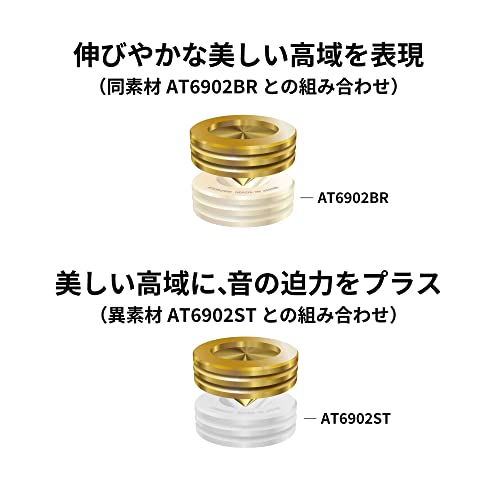 Audio-Technica AT6901BR Spikes, Set mit 6 Stück, Messing, Vergoldet, Spike-Basis separat erhältlich