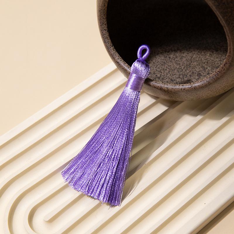 8Cm Pull Circle Fringed Ear Polyester Fringed Antique Hanging Ear Bookmark Sachet Jewelry Accessories Diy Small Pendant