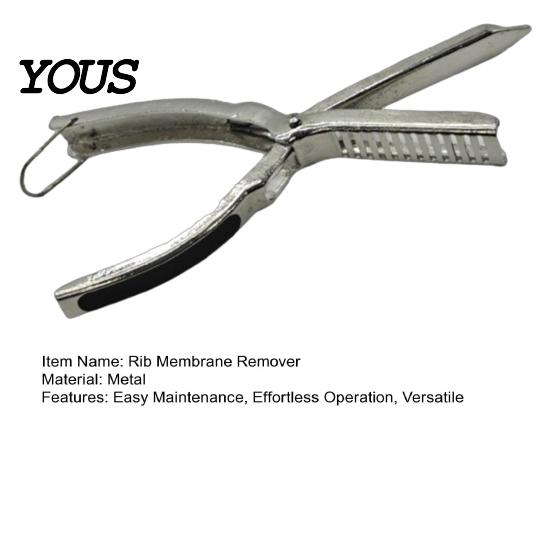 Rib Membrane Remover Removal Tool, Stainless Steel BBQ Skinner with Ergonomic Kitchen Gadget for Ribs Handle, Meat Preparation, Modern Gadgets
