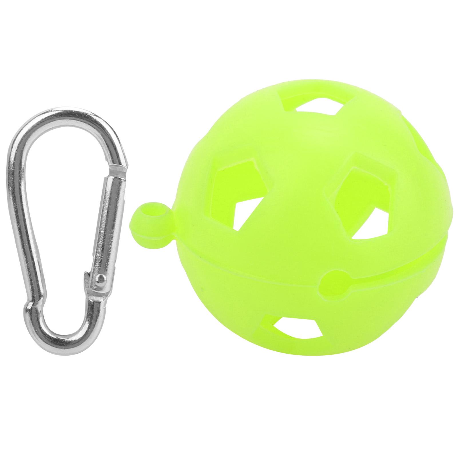 

Golf Ball Protective Cover Silicone Sleeve Holder with Keychain Golf Training Accessory зелений