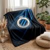Coperta morbida in pile flanella Club Brugge FC Leggera Accogliente Calda Coperta da lancio per Divano Letto Decorazione Casa
