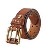 Men's Retro Korean Style Genuine Leather Belt - Versatile and Trendy for Casual Jeans
