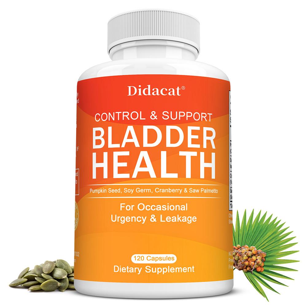 Bladder Health Formula - Pumpkin Seed, Soy Germ & Cranberry Supplement for Urinary Control & Support - 120 Capsules 120PCS