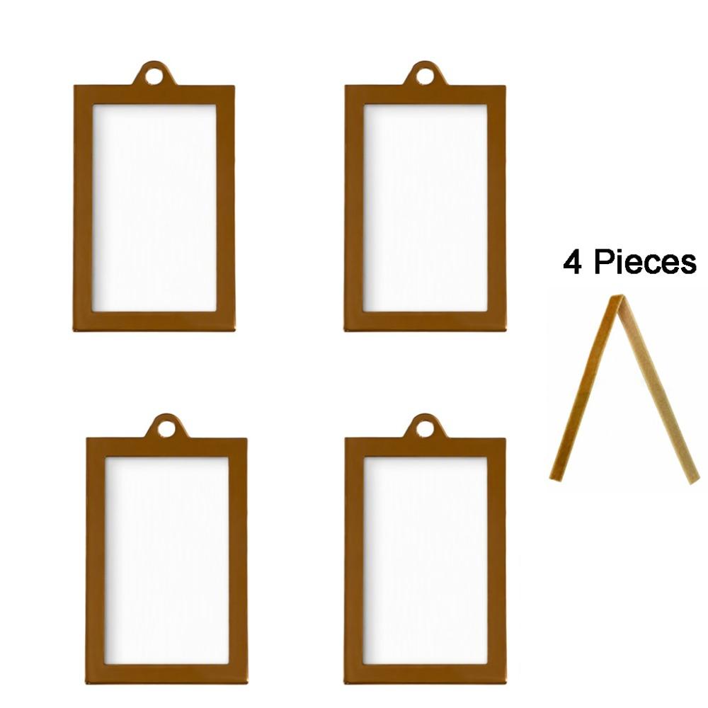 Acrylic 3 Inch Photo Frame Ornament DIY with Hanging Rope Christmas Tree Photo Ornament Vertical/Horizontal Style