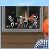 Pvc Halloween Uv Static Cling Bat Skeleton Window Wall Sticker For Home Decor And Office