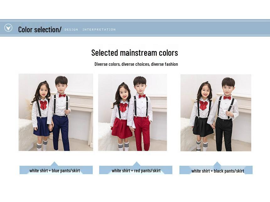 Dziecięcy letni smoking sceniczny dla chłopców - strój dla zespołu chóralnego