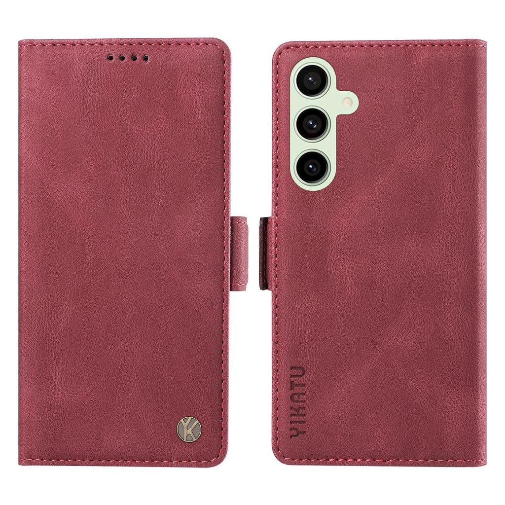 For Samsung Galaxy S24 FE Case Skin-Touch Wallet Leather Phone Cover