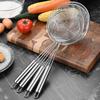 Stainless Steel Deep Skimmer with Wire Mesh Heavy-Duty Slotted Spoon for Frying Dumplings Noodles Rust-Proof Dishwasher Safe Essential Kitchen Tool
