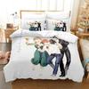 Anime Heutige Speisekarte Die Emiya-Familie Saber Bettwäsche-Set 3D-Druck Geeignet für Schlafzimmer Bettbezug-Set Mit Kissenbezügen Kinder Zuhause