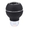 Manual Gear Shift Knob Aluminum Alloy Leather Wrapped 5 Speed Universal Car MT Shifter Lever Handle Sprot Design Plating