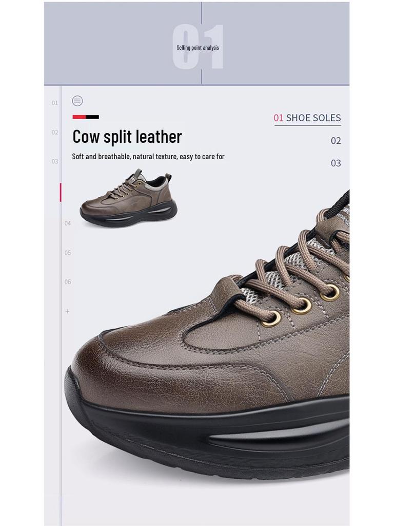 2025 Herbst Herren Weichsohle Lässige Echtleder Laufschuhe