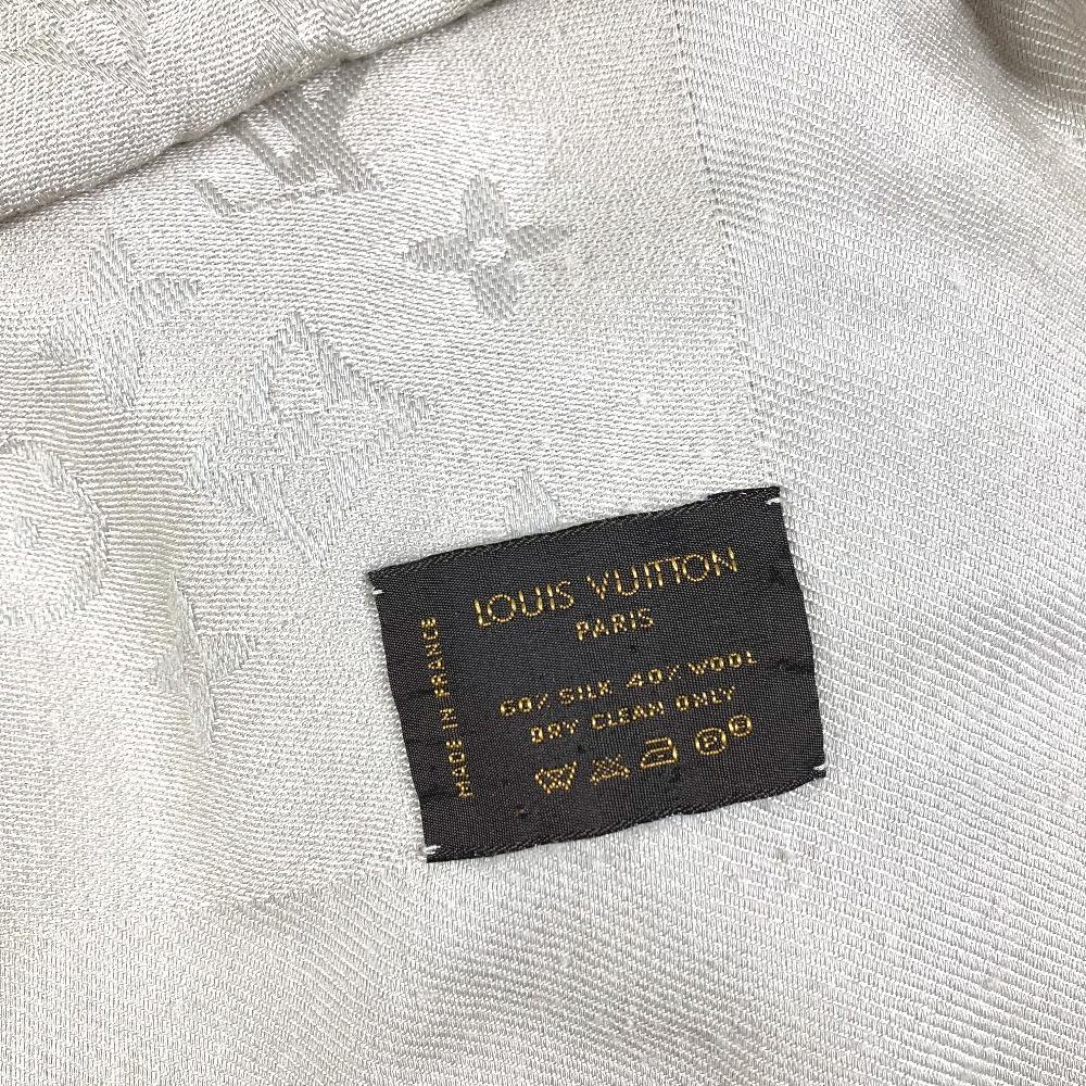 Louis Vuitton M71336 Monogram Shawl Fringe Scarf Stole Large Size Shawl Beige