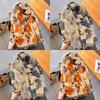 Korean Style Floral Cotton Linen Scarf - Versatile Autumn/Winter Shawl for Women