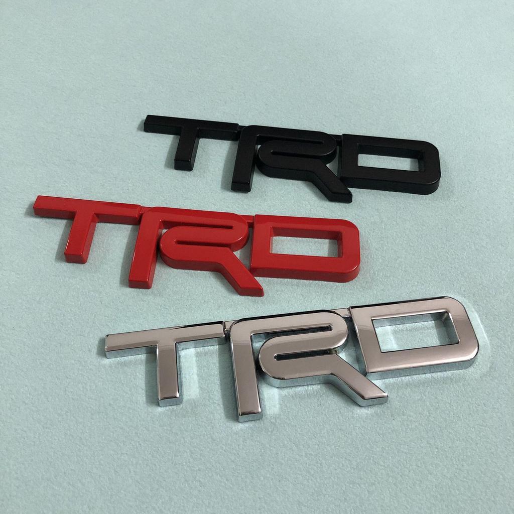 TRD 3D Metal Logo Sticker for Toyota Cars—Trunk & Tail Body Modification