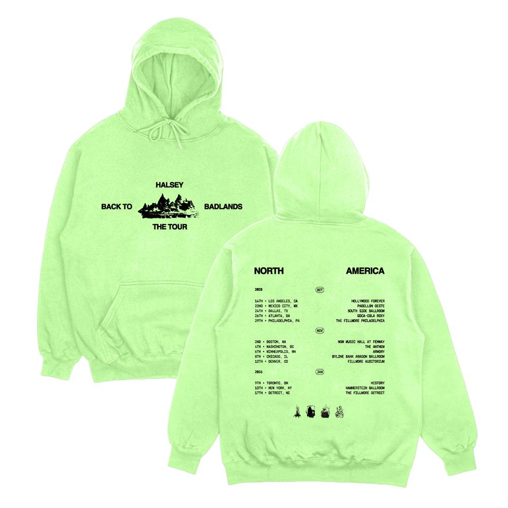 Halsey Hoodies Halsey Back To Badlands The Tour Streetwear Harajuku Hip Hop Pullover Top Popular Music Sweatshirt Fan Gift Hoody