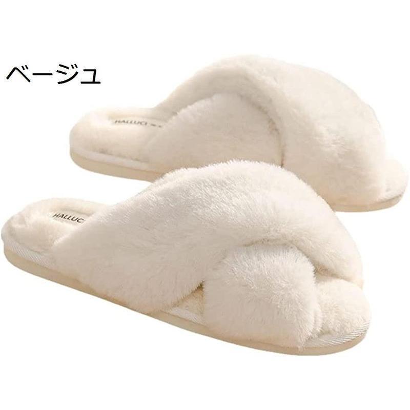 Indoor slippers, room shoes, women's slippers, winter, indoor wear, cold protection, warm, stylish, cute, fluffy, fluffy, anti-slip, lightweight