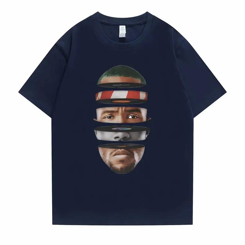 

Лучшая Знаменитая Футболка Рэпера Фрэнка Хип-Хоп Мода Мужская Оверсайз Футболка Океанская Блондин Хип-Хоп Футболка Мужская Женская Повседневная Хлопковая Футболка 4XL