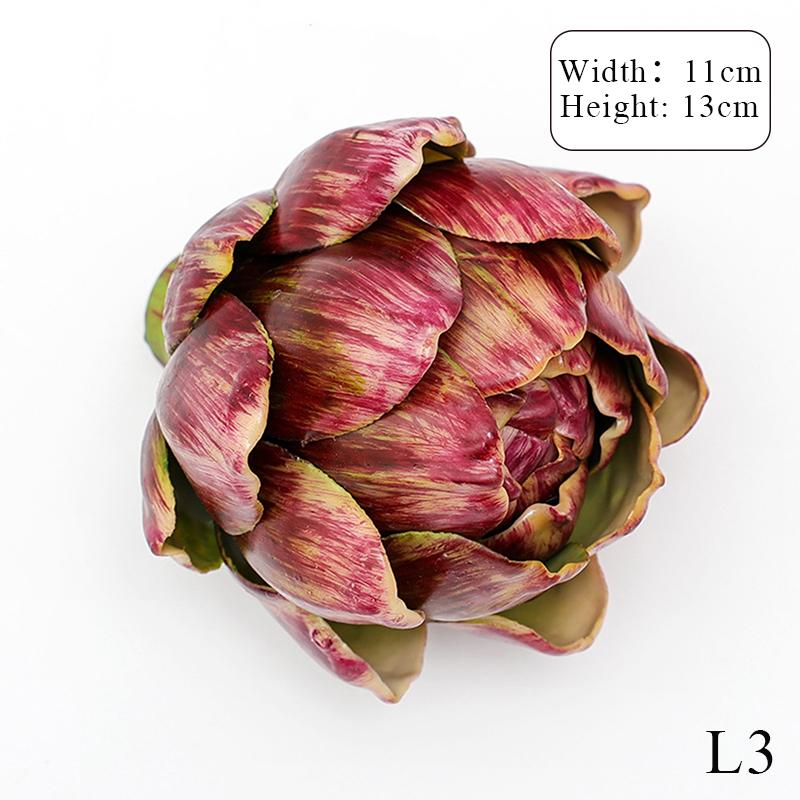 Artificial Artichoke Model Vase Filler Fake Vegetables And Fruits Faux Plant Kitchen Decorations Home Art Decor