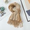 Women's Double-sided Wool Cashmere Scarf Shawl: New High-end Autumn/Winter 2026 Style