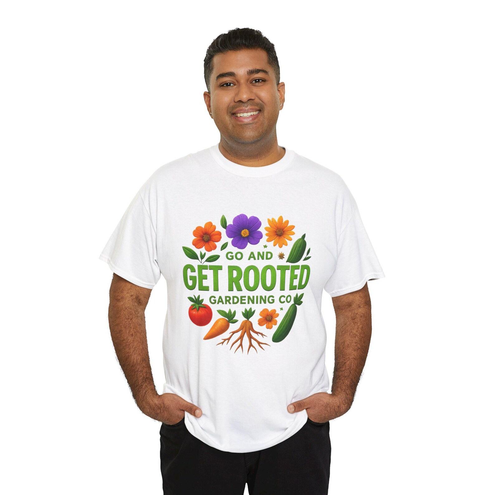 Funny Aussie Gardening T shirt: Go and Get Rooted Unisex Cotton Tee 2XL