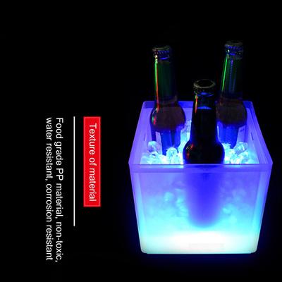 Doppelschichtiger Bierkühler, Fass-Eiskübel, quadratischer Champagner-Weinkübel für die Dekoration von Nachtclubs, Bars, Partys und Kneipen